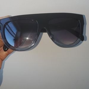 Black unisex dark shades